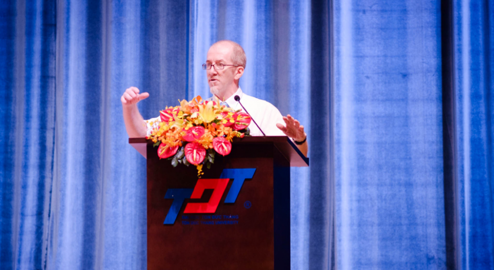 Assoc. Prof. John Hutnyk, President of ISSH 2019, delivered a welcome speech to the Conference