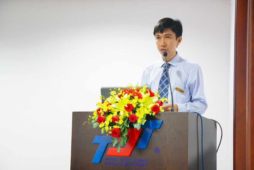Dr. Vo Hoang Duy, Vice President of TDTU welcoming the delegates