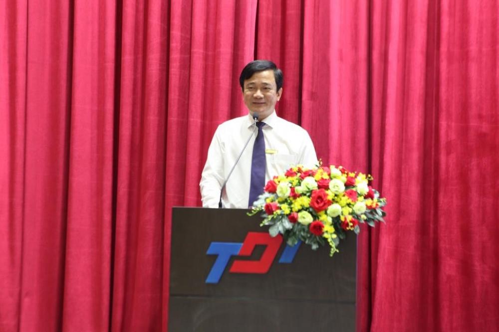 GS. Lê Vinh Danh, Hiệu trưởng TDTU phát biểu chào mừng Hội thảo
