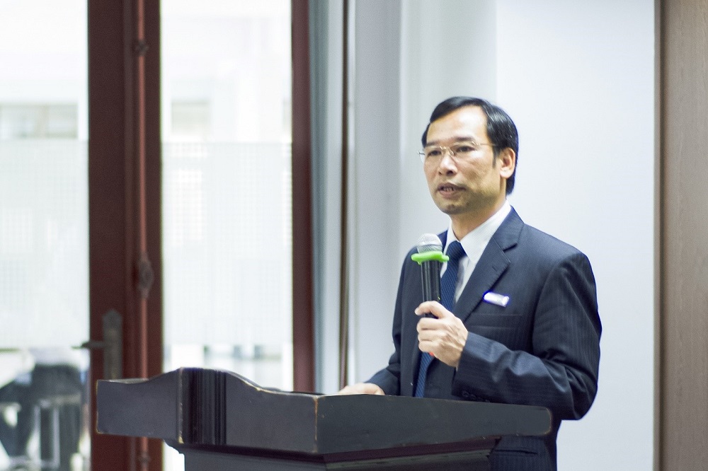 Dr. Nghiem Quy Hao, Head of the Board of Organizers giving his speech at the opening ceremony