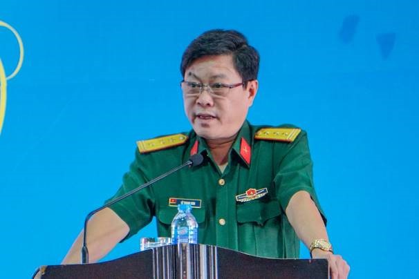 Thượng tá Lê Thanh Sơn phát biểu chỉ đạo
