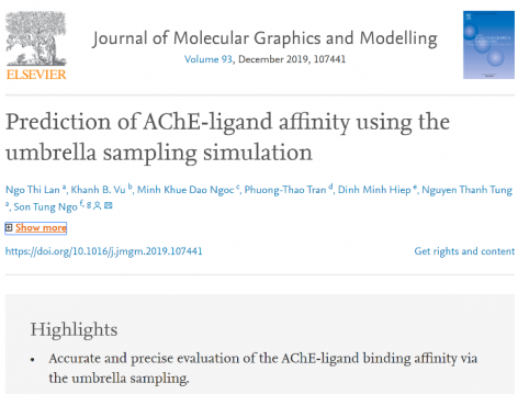 Ảnh bài báo trên Journal of Molecular Graphics and Modelling