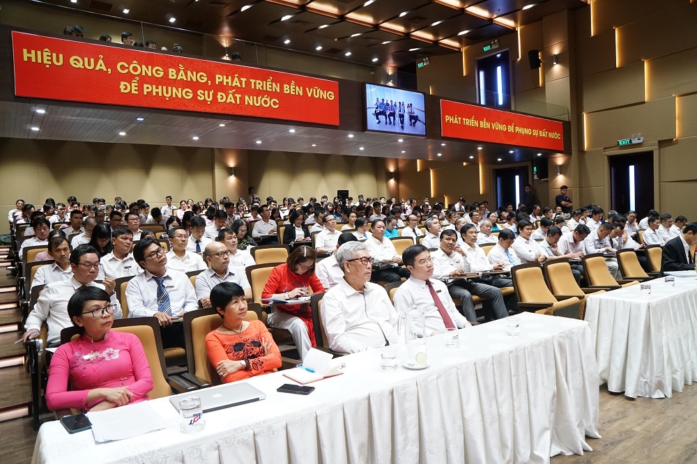 Toàn cảnh Hội nghị (Đảng viên Chi bộ cơ sở Nha Trang dự họp trực tuyến)