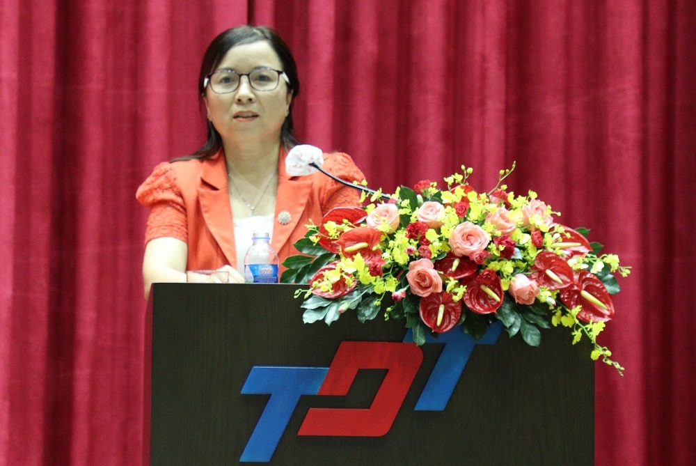 Đồng chí Đinh Thị Thảo Trang phát biểu chỉ đạo tại Hội nghị.