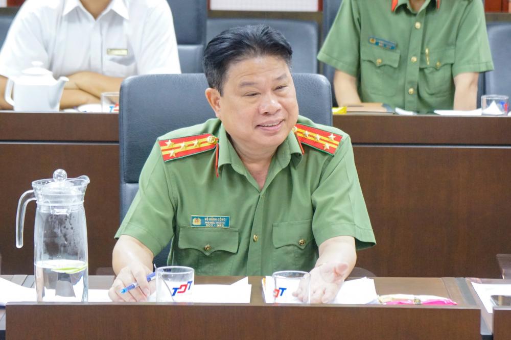 PGS.TS Võ Hồng Công đề nghị TDTU hỗ trợ trong việc triển khai mô hình nhà trường điện tử