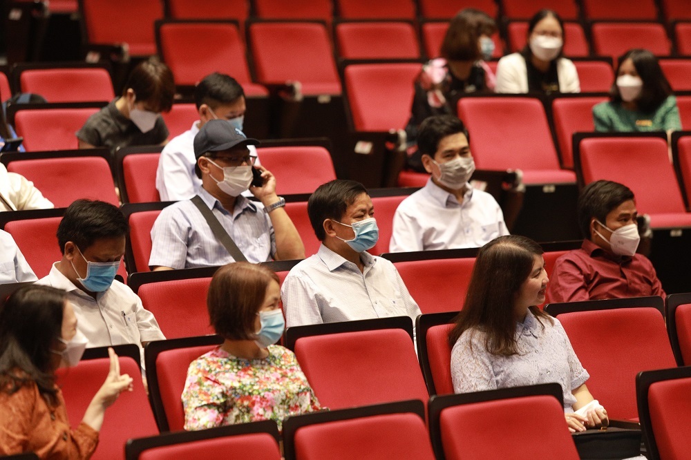 Đoàn tập trung tại Hội trường 2A.