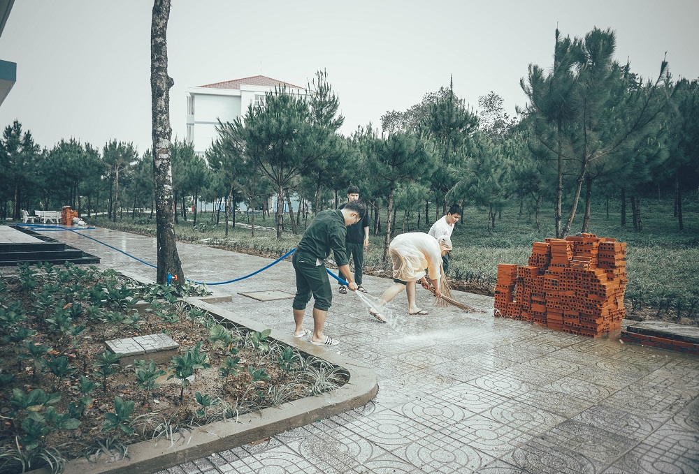 Học kỳ quân đội tại KTX cơ sở Bảo Lộc