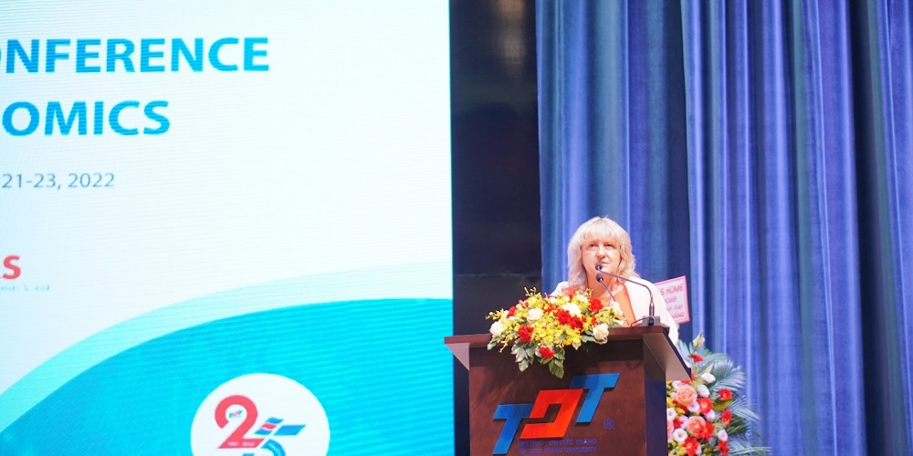 Prof. Drahomira Pavelkova - Tomas Bata University in Zlín (Czech Republic) and Co-Chair of the conference - delivering the opening speech.Prof. Drahomira Pavelkova - Tomas Bata University in Zlín (Czech Republic) and Co-Chair of the conference - delivering the opening speech.