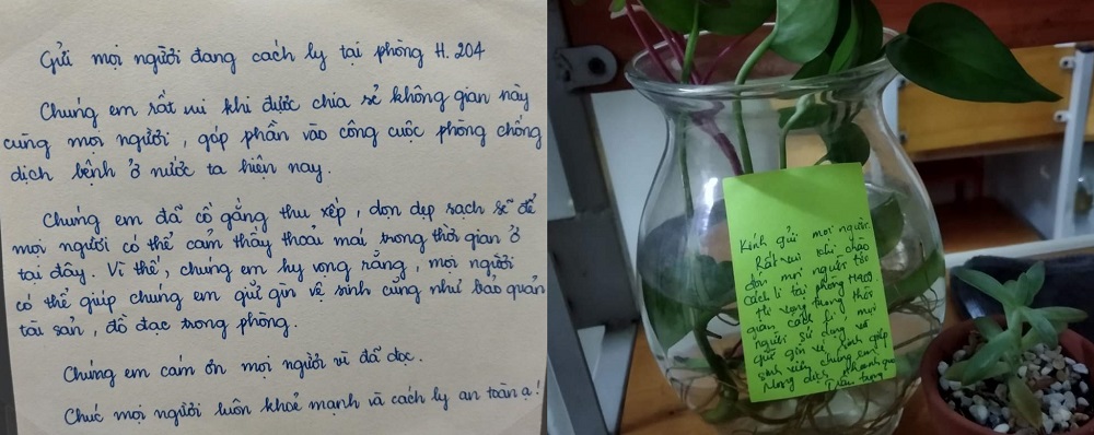 Những lời nhắn dễ thương của sinh viên để lại...