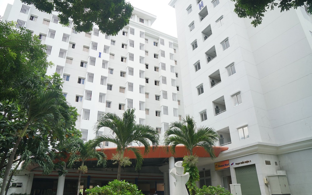 Một góc Ký túc xá ngày chuẩn bị bàn giao.