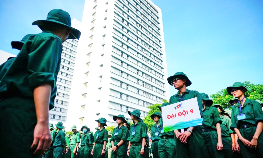 Các đại đội trong đội hình sẵn sàng cho khoá học.