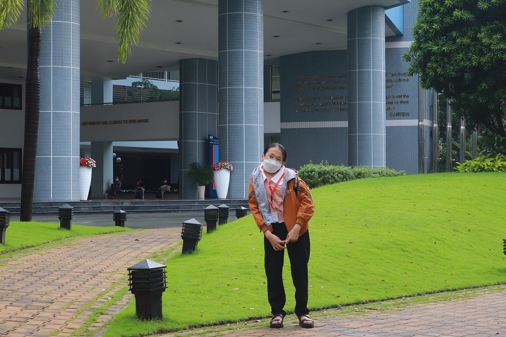 Mỹ Hoa chính thức trở thành sinh viên Đại học Tôn Đức Thắng.