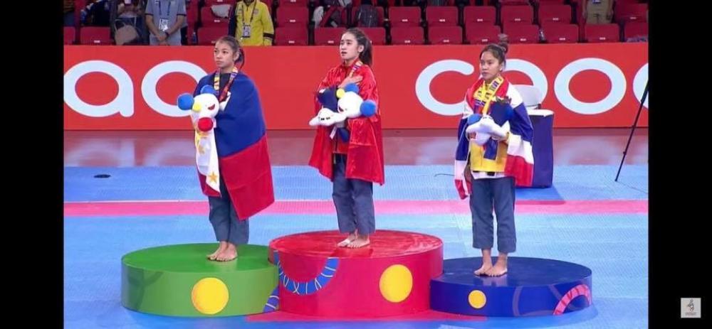 …on the medal podium