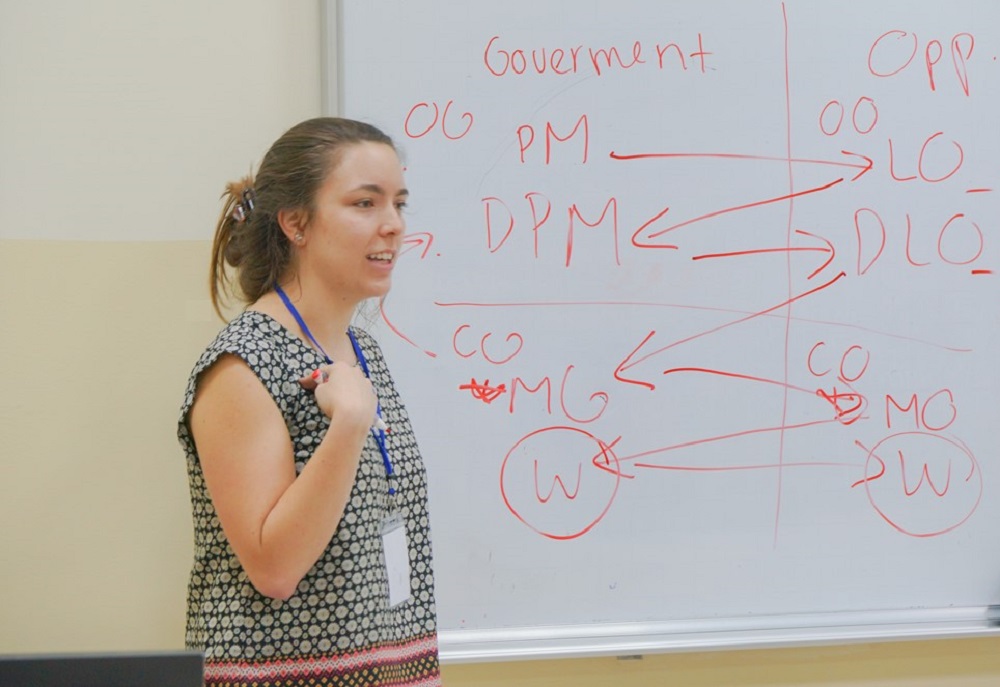 The debate contest between Cornell and TDTU students